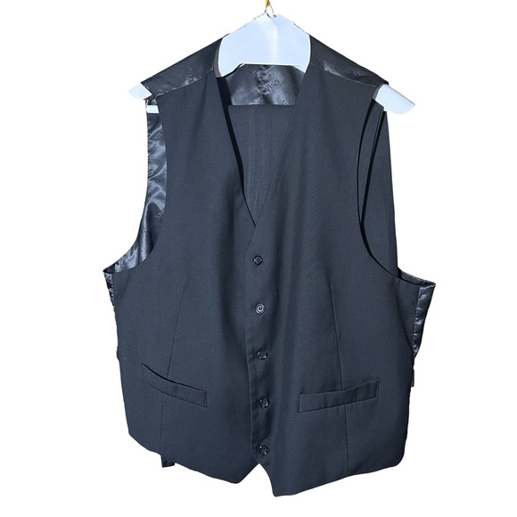 Vinci 3 Piece Black Suit 48R - Picture 2 of 7